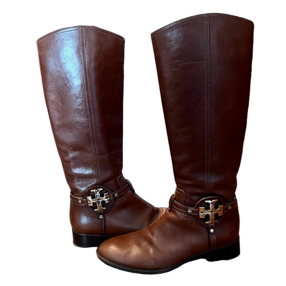 TORY BURCH Aaden Leather Riding Boot - Picture 12 of 12
